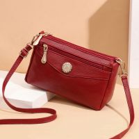 ZZOOI Fashion Simple Womens Designer Handbag High Quality PU Leather Small Messenger Bag Solid Color Shoulder Crossbody Bags Clutch