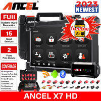 Ancel X7 HD หนักรถบรรทุก OBD2สแกนเนอร์เต็มระบบเครื่องมือวิเคราะห์ที่มี15รีเซ็ตฟังก์ชั่นและ ECU การเขียนโปรแกรมและการทดสอบที่ใช้งานสำหรับรถยนต์และรถบรรทุกทั้งหมด