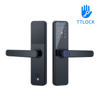 TTLock APP รีโมทคอนโทรล รหัสผ่านลายนิ้วมืออัจฉริยะล็อคการ์ดพร้อมกุญแจ 5050 ร่องล็อค-hjgytyuuiytt