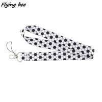 Flyingbee Sports Equipment Football Painting Art Key Chain Lanyard Neck Strap For Phone Keys ID Card Creative Lanyards X1133