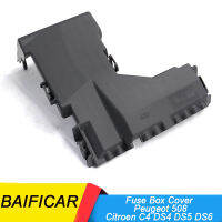 Baificar กล่องฟิวส์แท้ฝาครอบแบตเตอรี่ผู้จัดการหน่วยป้องกันปก6588A1 9805493480สำหรับเปอโยต์508ซีตรอง C4 DS4 DS5 DS6