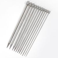 11Pcs/Set Stainless Steel Knitting Needles 2-8mm Straight Single Pointed Crochet Hook Sets 25/35cm Sweater Needles for Knitting