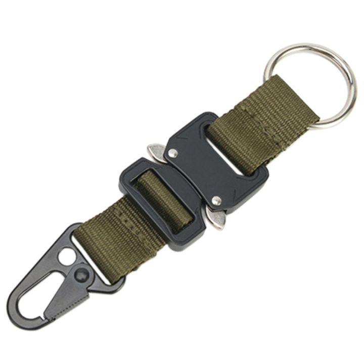 molle-กระเป๋าเป้สะพายหลัง-hook-key-clips-strong-key-keychain-clip-molle-hook-heavy-duty-เข็มขัด-keepers-พร้อม-key-chain-loop