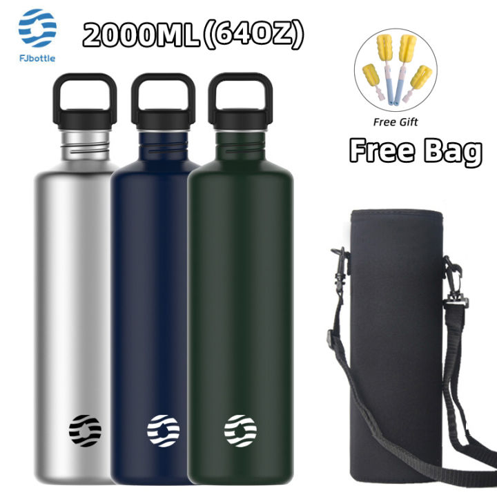 fjbottle-ขวดน้ํา-สเตนเลส-304-กันรั่ว-ความจุขนาดใหญ่-แบบพกพา-2000-มล-68-ออนซ์