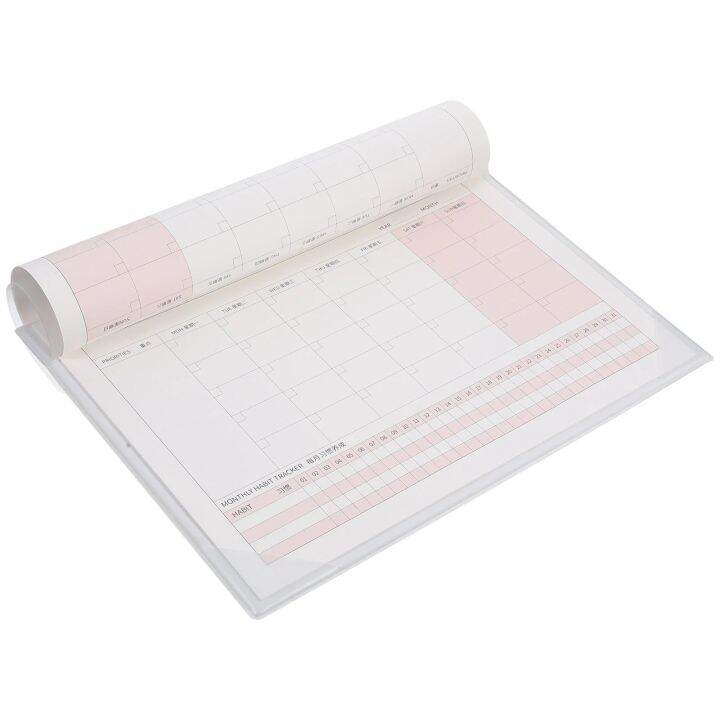 dfcd Block Calendar Desk Blank Wall Agenda Book 31x22.2x0.5cm Beige