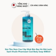 Sữa tắm Bạc Hà Mát Lạnh cho Nam PharmaAct Cool Body Soap 550ml