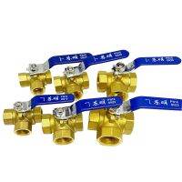 1pcs 1/4 quot; 3/8 quot; 1/2 quot; 3/4 quot;1 quot;BSP Female Brass Full Port T Port L Port 3 Way Ball Valve Connector Adapter For Water Oil Air Gas