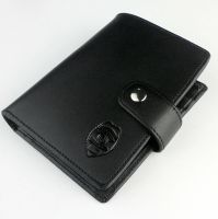 tomwang2012. Black Leather US Police Wallet Badge Holder ID CARD HOLDER -US ID Badge Holder