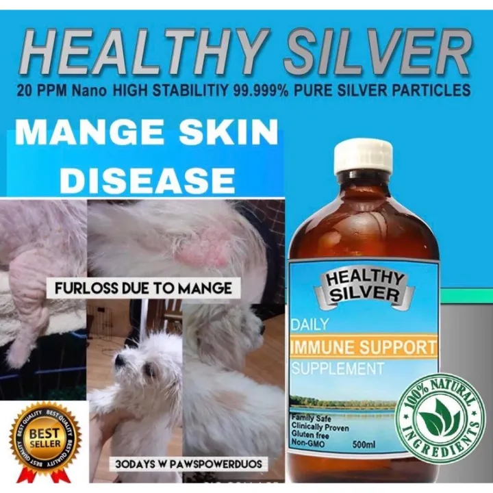 YVU292 Healthy Silver 250ml Colloidal Nano Silver for Pets Immunity ...