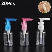 20Pcs 50ml Empty Press Pump Portable Cosmetic Liquid Sample Bottles Lady‘s Refillable Face Cream Lotion Containers For Travel