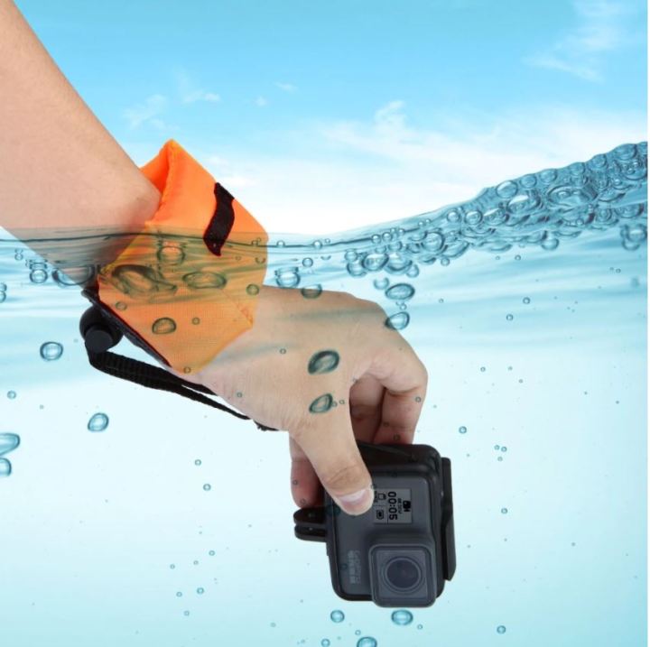 gopro-floating-wrist-strap-foam-โฟมลอยน้ำ-สำหรับคล้องข้อมือ-กันกล้องจมน้ำ
