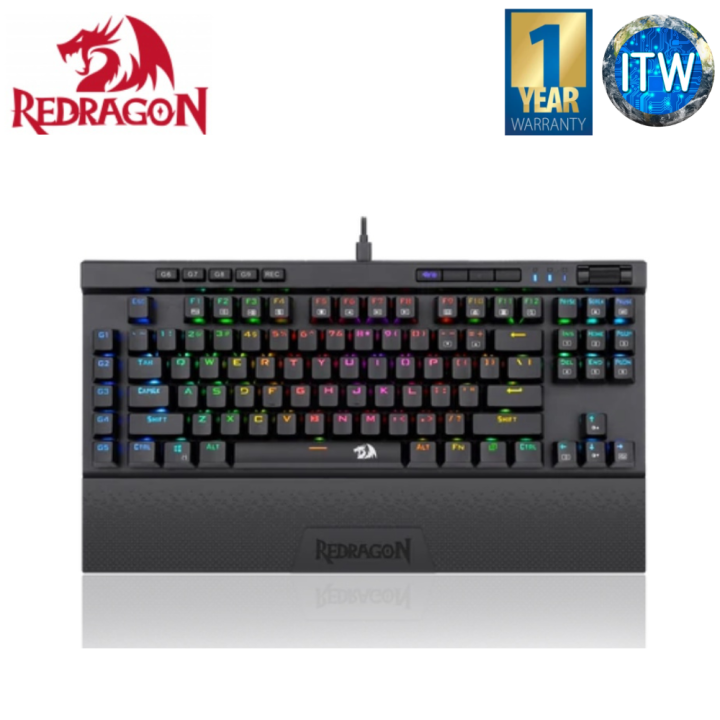 Redragon Magic-Wand K587 RGB - 87 Keys Compact, TKL Wired Mechanical ...