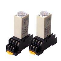 1Pc H3Y-4 AC110V 220V Power on Time Delay Relay Timer Switch 1S/5S/10S/30S/60S/5M/10M/30M/60M Delay Rotary Knob