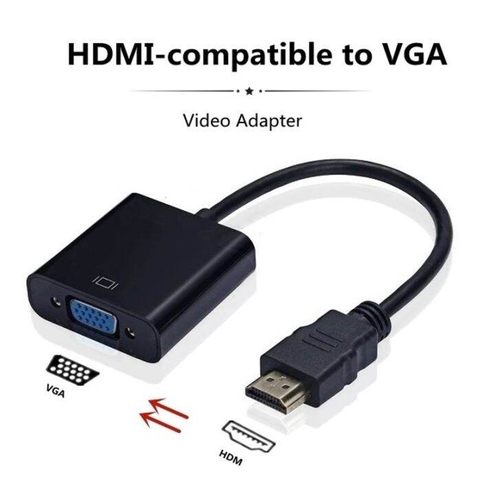 [LUNA electronic accessories] HD 1080P HDMI To VGA Adapter Male To ...