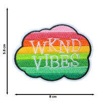 JPatch - (WKND VIBES) วลี คำคม คำพูด ความรู้สึกวันหยุดสุดสัปดาห์ สีสัน สดใส หลากสี ตัวรีดติดเสื้อ อาร์มรีด อาร์มปัก มีกาวในตัว การ์ตูนสุดน่ารัก งาน DIY Embroidered Iron/Sew on Patches