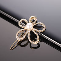 Hairpins Gold Color Women Girls Jewelry Accessories Imitation Pearl Hair Clips Rhinestones