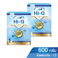 [แพ็ค 2 กล่อง] Hi-Q ไฮคิว นมผงสำหรับเด็ก ช่วงวัยที่ 1 ซูเปอร์โกลด์ SYNBIO PROTEQ รสจืด 600 กรัม