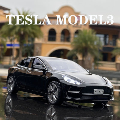 1:32 Tesla รุ่น X รุ่น3รุ่น S รถโลหะผสมโมเดลรถของเล่นจำลองเสียงและแสงของเล่นเด็กสำหรับของขวัญเด็กของเล่นเด็กผู้ชาย