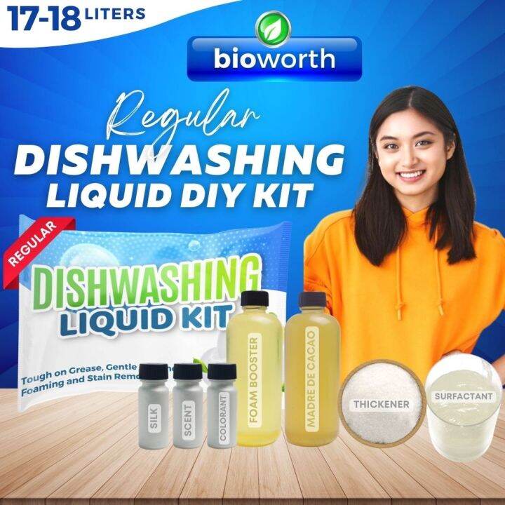 Bioworth Regular DIY Dishwashing Liquid Kit 1718 Liters Odor and Oil