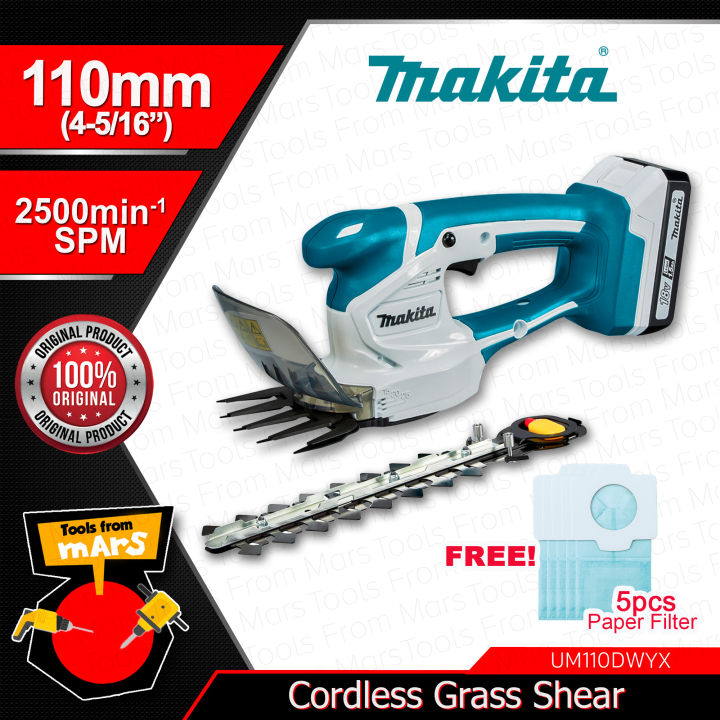 MAKITA 110MM Lithium Cordless Grass Shear 18V With 1.5Ah G Battery