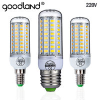 E27 หลอดไฟ LED E14 หลอดไฟ LED SMD5730 220V หลอดไฟข้าวโพด 24 36 48 56 69 72LEDs โคมระย้าเทียนไฟ LED สำหรับบ้านหลอด-ju544982