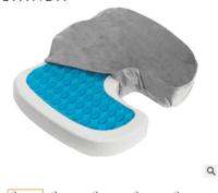 Gel Memory Foam Seat U-Cooling Effect Acne Orthopedic Coccygeal Sciatica Tailbone Relief Office Homepage