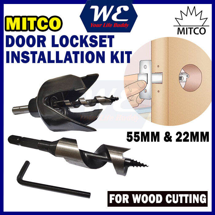 Door Lockset /Door Knob Installation Kit Mitco/ MTM Heavy Duty Wood