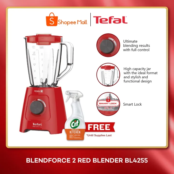TEFAL Blendforce 2 Blender BL4255 W/ Powelix 6 blade, Air Cooling