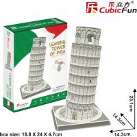 จิ๊กซอว์ 3 มิติ หอเอนปิซ่า Leaning Tower of Pisa C241 แบรนด์ Cubicfun ของแท้ 100% สินค้าพร้อมส่ง