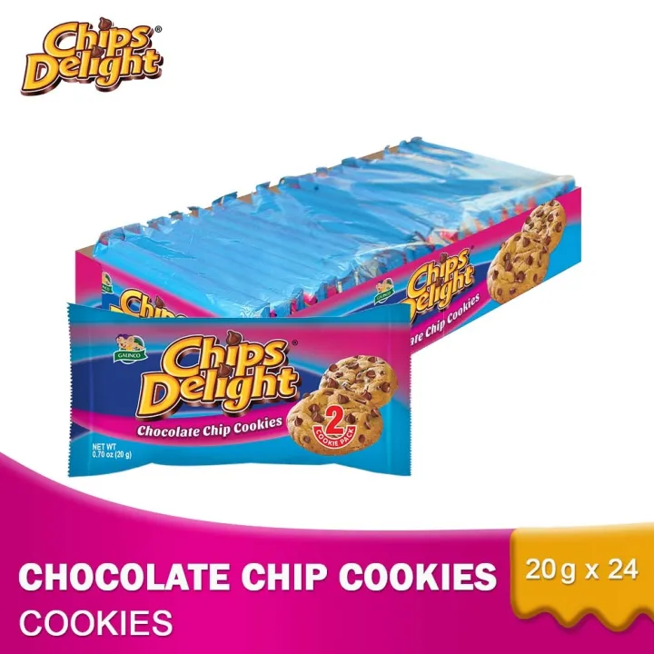Chips Delight Chocolate Chip Cookies Original 20g (Pack of 24) Lazada PH