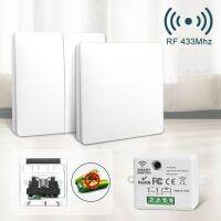 ❣ Wireless Light Switch Self Powered No Battery Required RF 433mhz Remote Control 86 Type Wall Panel No Wiring 1 2 Gang Switches