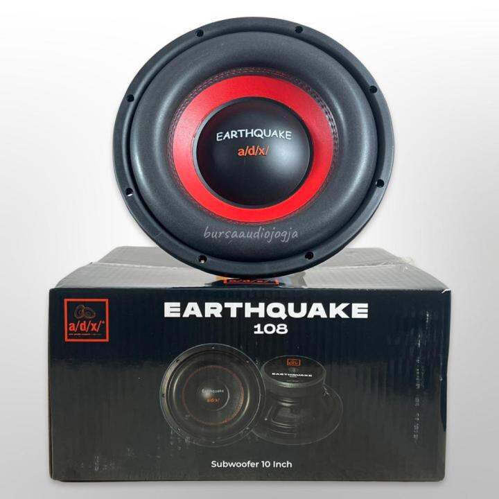 Subwoofer 10"double coil ADX EARTHQUAKE 108 bass empuk earthquake 10