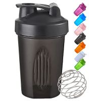 400ML Shaker Bottles Colorful Whey Protein Powder Mixing Bottle Fitness Gym Shaker Outdoor Portable Plastic Drink Cup