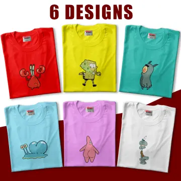 Spongebob Kids and Adult Cartoon Character Design Print T-Shirt Collection  for Boys and Girls