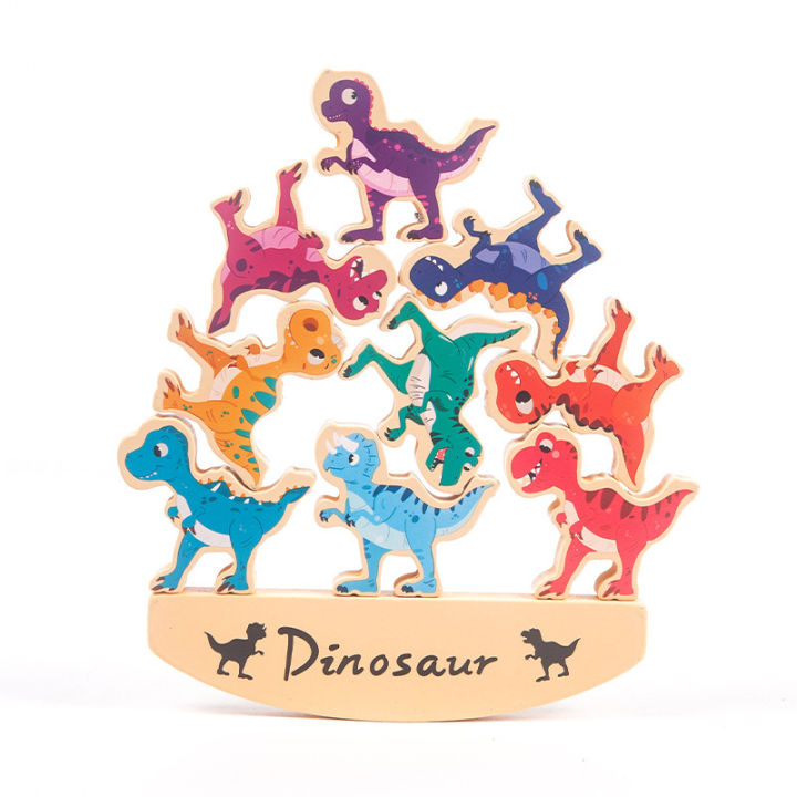 พร้อมส่ง-บาลานซ์เกมส์-เกมส์ไดโนเสาร์บาลานซ์-ของเล่นไม้เสริมพัฒนาการ-ตัวต่อไม้ไดโนเสาร์-ชุดตัวต่อไดโนเสาร์-ของเล้นเด็ก