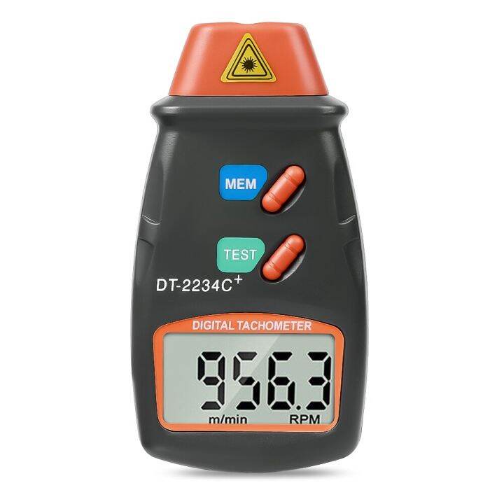 Kebidumei Digital Laser Tachometer Hour Meter Diagnostic Tool Tach Laser Tachometer Speed Gauge