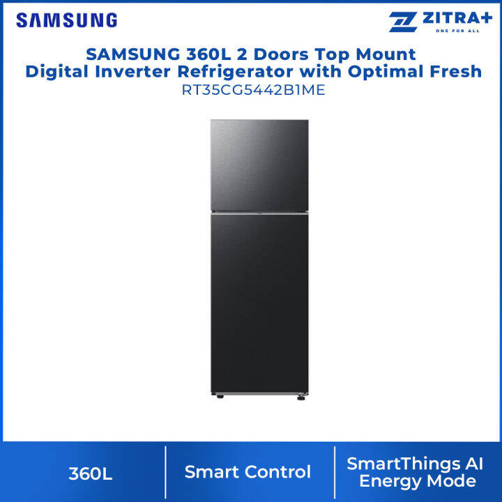 SAMSUNG 360L 2 Doors Top Mount Digital Inverter Refrigerator with