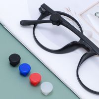 2Pcs Black White Red Silicone Anti-slip Eyeglass Ear Hooks Round Retainer Holder Elastic Glasses Ear Hook EyeGlasses Accessories Eyewear case