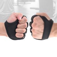 SKDK ถุงมือฟิตเนส Hand Palm Protector พร้อม Wrist Wrap Support Workout Bodybuilding Power Weight Lifting Training Gloves