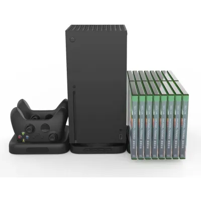 [COD] Xbox X 3-in-1 Multi-function Dock Set Console Bracket Handle Charger Disc Storage Rack