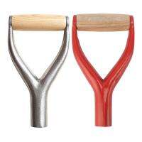 Shovel Grip Handle Replacement Part Metal Wood Reliable Effort-Saving Anti-Rust Stable Shovel Grip D Handle Time-Saving for Raking Shoveling Forking thrifty