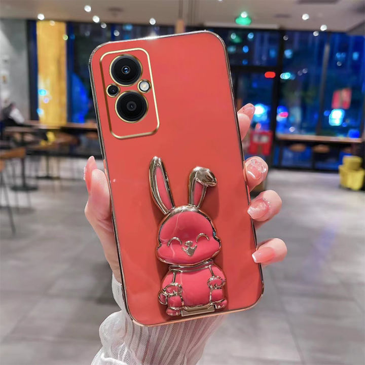 andyh-new-design-for-oppo-reno7-5g-reno7-z-reno-6-4g-reno-6z-case-luxury-3d-stereo-stand-bracket-smile-rabbit-electroplating-smooth-phone-case-fashion-cute-soft-case