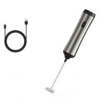 Electric Milk Frother Electric Milk Frother Wand USB Rechargeable Handy Hand Frother Whisk For Coffee Latte