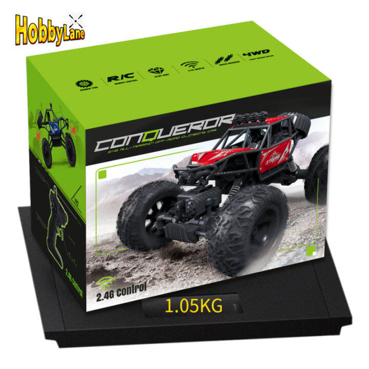 hobบี้ของเล่นของขวัญสำหรับเด็ก-ของเล่นรถ-rc-อัลลอย-q145น้ำหนัก2-4ก-4wd-mobil-remote-control-1-16รถบังคับวิทยุปีนป่ายสำหรับทุกสภาพภูมิประเทศ