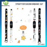 Silicon thời trang dây đeo cho Xiaomi Mi Band 5 6 7 độc đáo tùy chỉnh đồng
