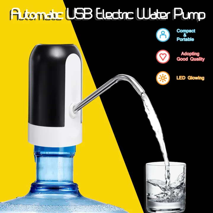 Electric Automatic Water Pump Dispenser with LED Switch Gallon Drinking