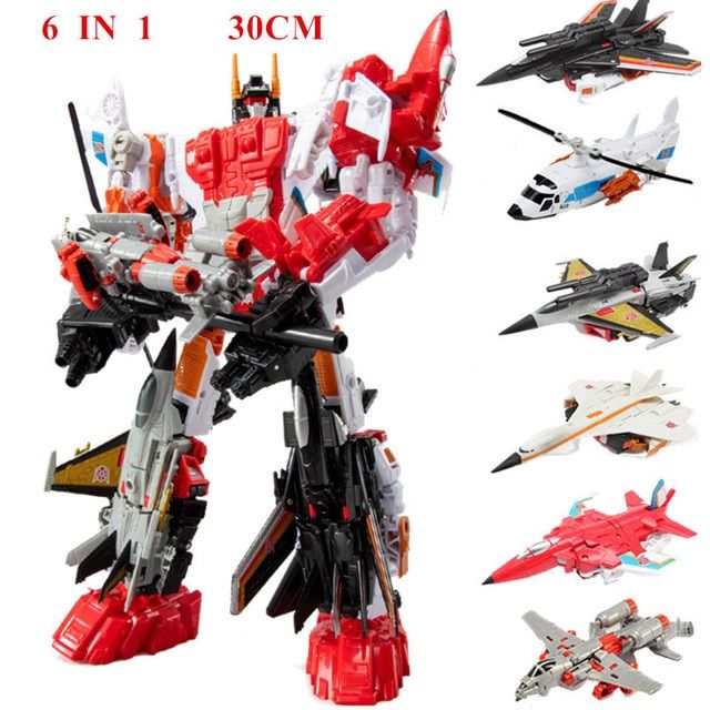haizhixing-6-in-1-new-transformation-toys-anime-devastator-action-figure-ko-g1-robot-aircraft-engineering-vehicle-model-boy-kids