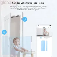 SONOFF DW2 Wifi Door Window Sensor Wireless OpenClose Detector Home Security Alarm Sensor