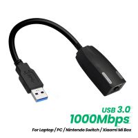 USB อะแดปเตอร์อีเทอร์เน็ตทางการ3.0 USB 1000M กับอแดปเตอร์ Lan เครือข่าย RJ45กิกะไบต์สำหรับ Xiaomi กล่อง Mi สวิตช์ NS PS5 Xbox Macs Win11/10