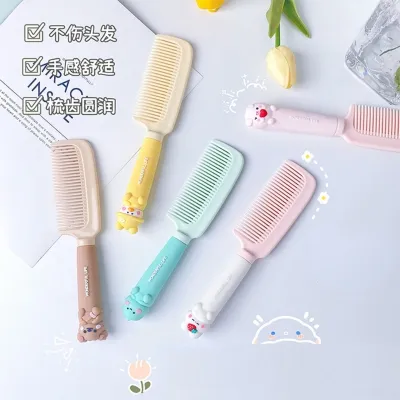 ▼™ Toddlers Hair Comb Fetal Dirt Removal Comb Girls Cartoon Silicone Handle Comb Massager Combs Baby-Care Product